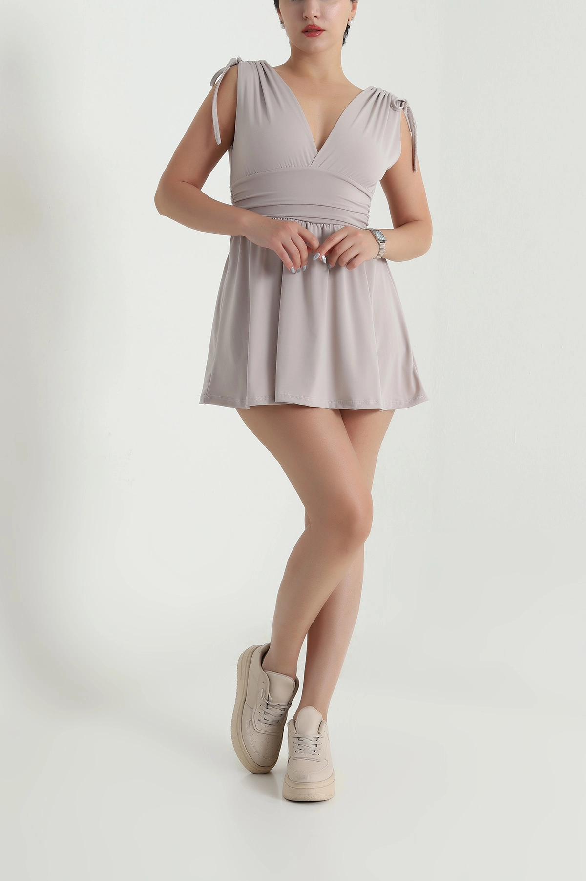 Taş Astarı Şortlu Sandy Kadın Elbise 479791