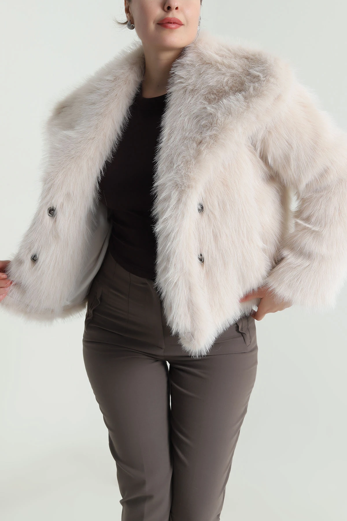 Taş Astarlı Kadın Lolita Mont 494318