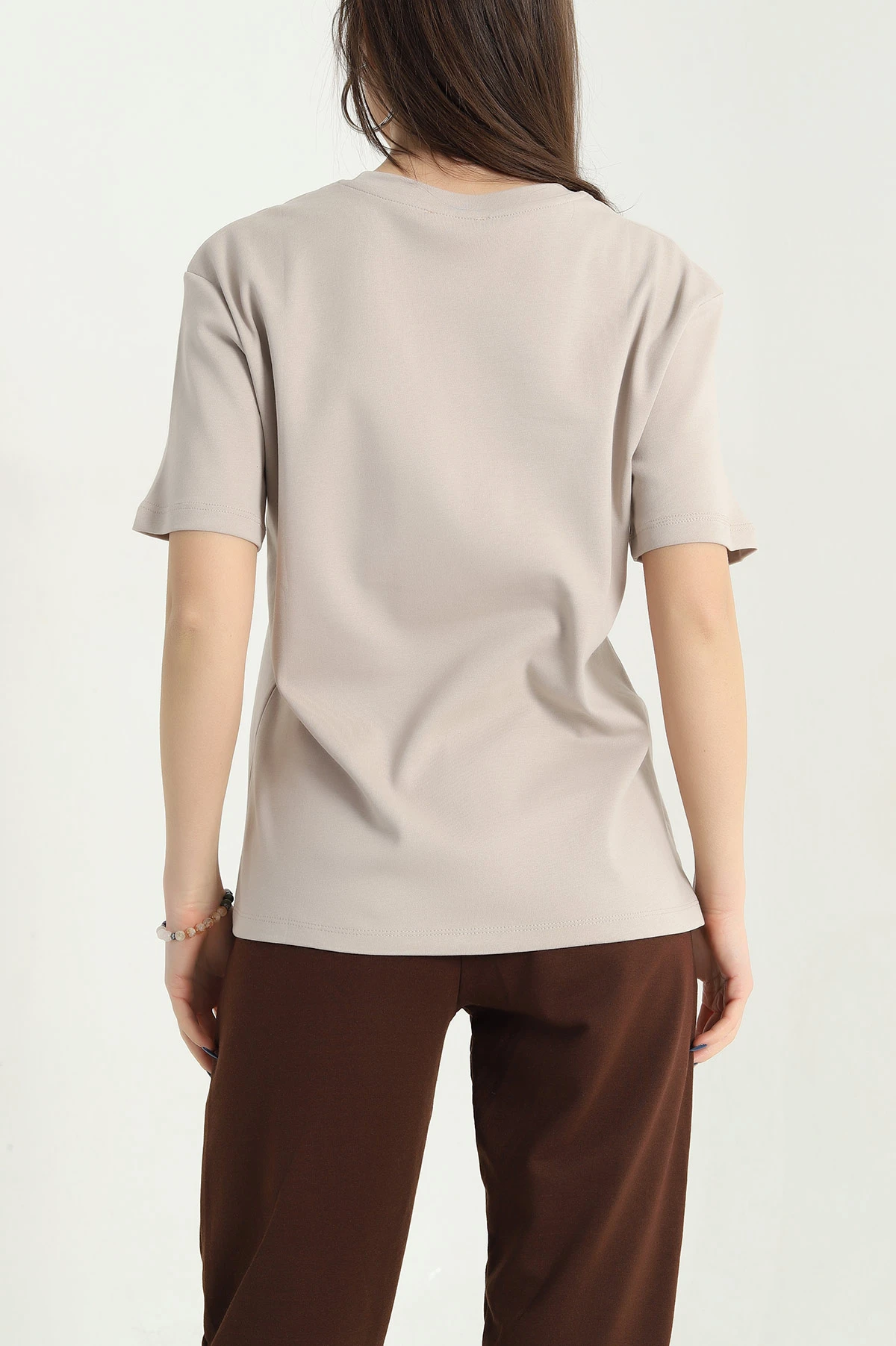 Taş Basic İnterlok Penye Kadın Tişört 338407