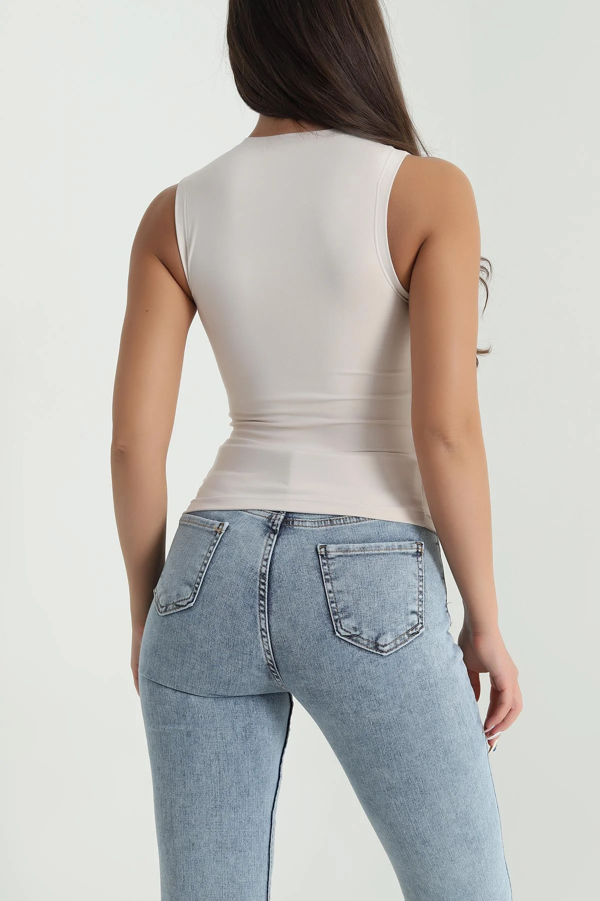 Taş Belize Kolsuz Kadın Bluz 480979