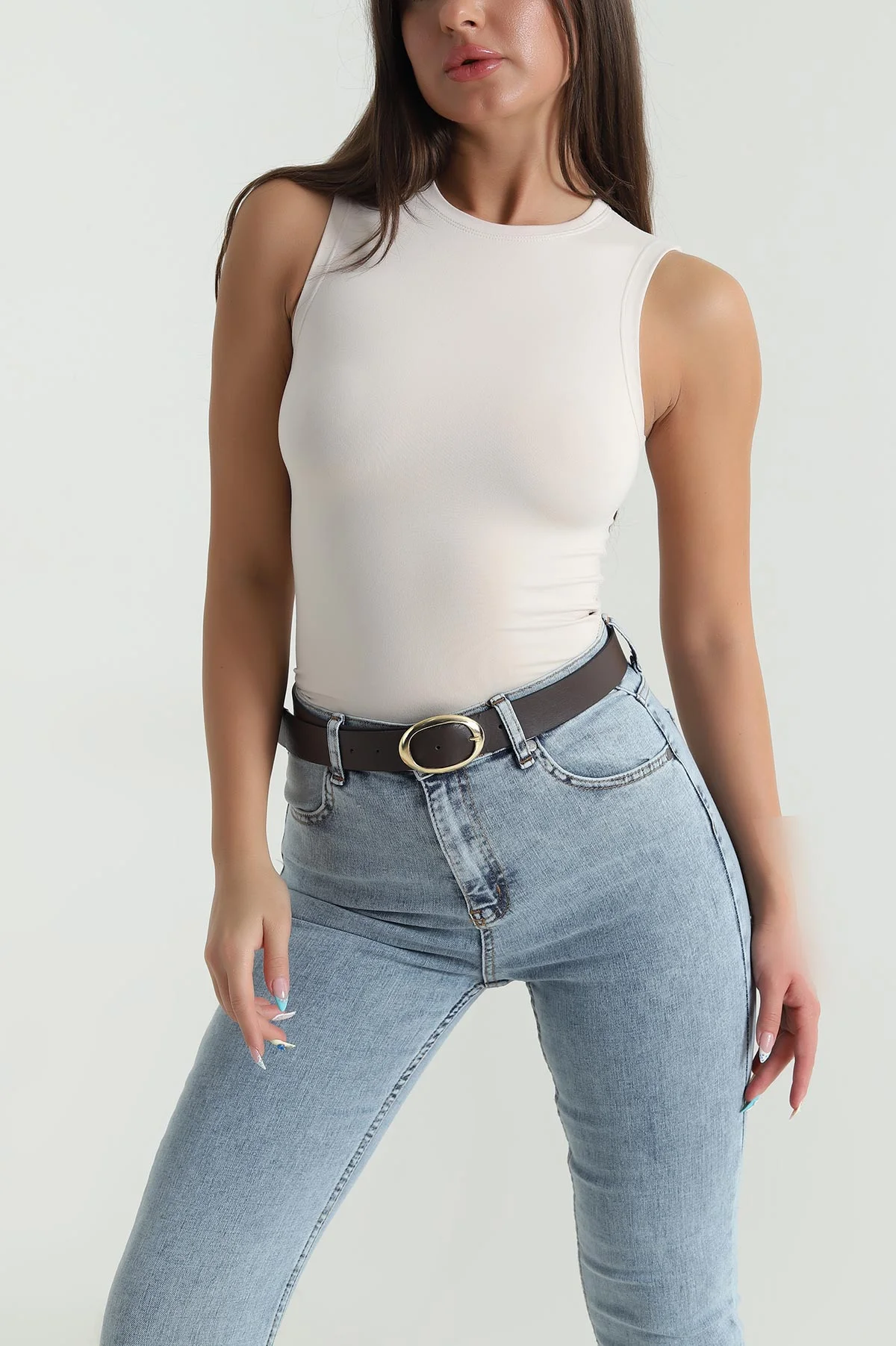 Taş Belize Kolsuz Kadın Bluz 480979