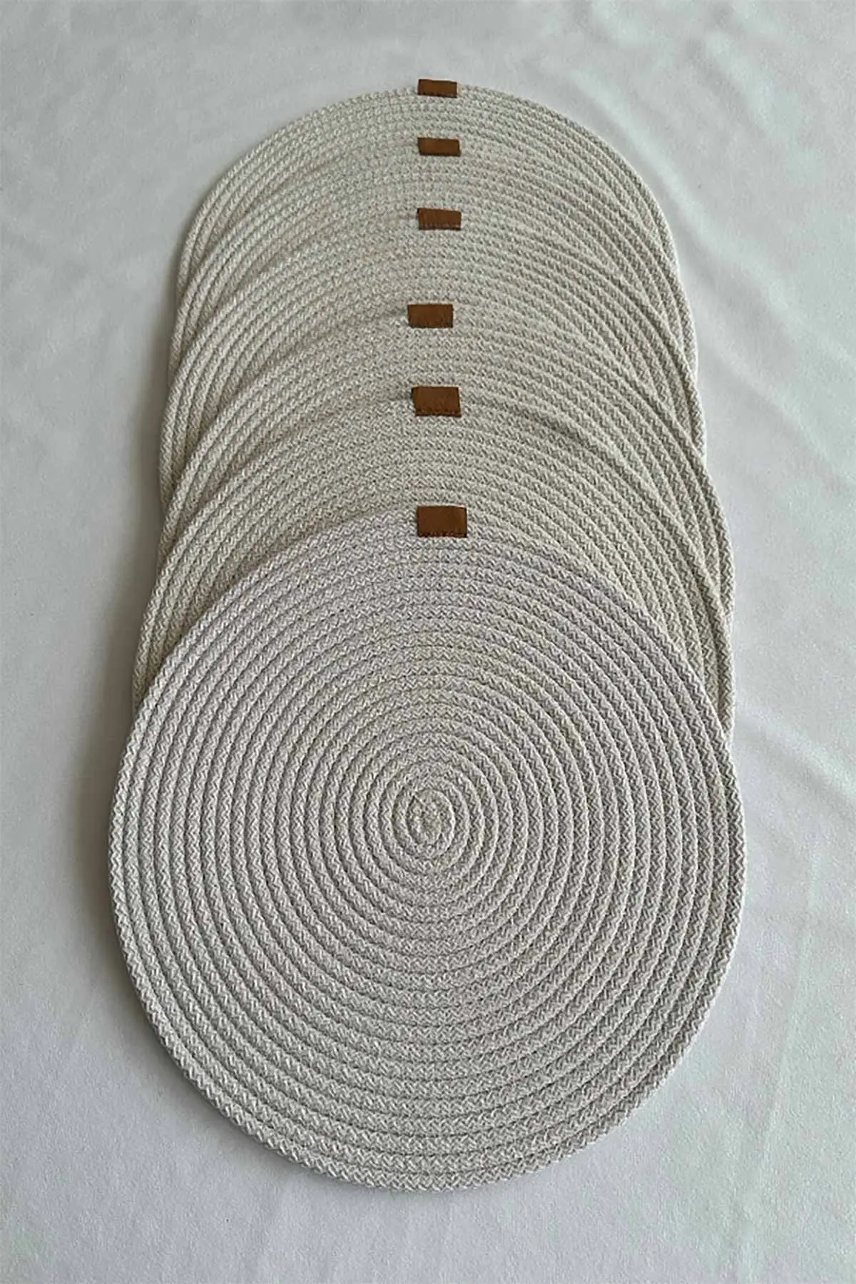 Taş Bella Home 6'lı Örgü Supla - Amerikan Servis Lüx Sunum Tabak Altlığı - Çeyiz Takımı 434965