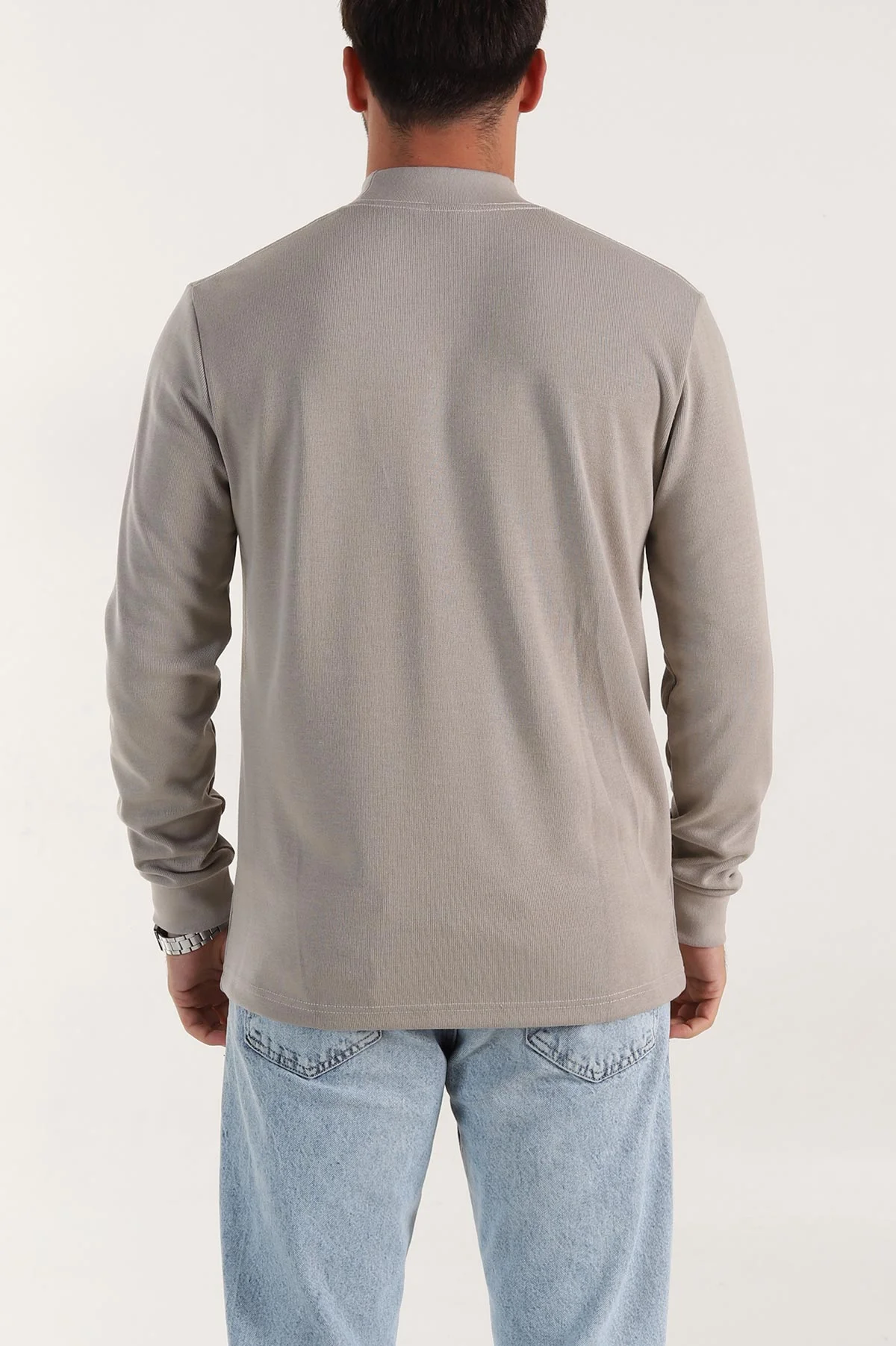 Taş Regular Fit Yarım Balıkçı Yaka Uzun Kollu Erkek Sweatshirt 397045