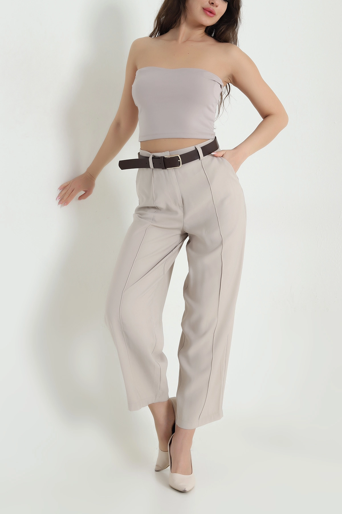 Taş Çimalı Tensel Kadın Pantolon 456496