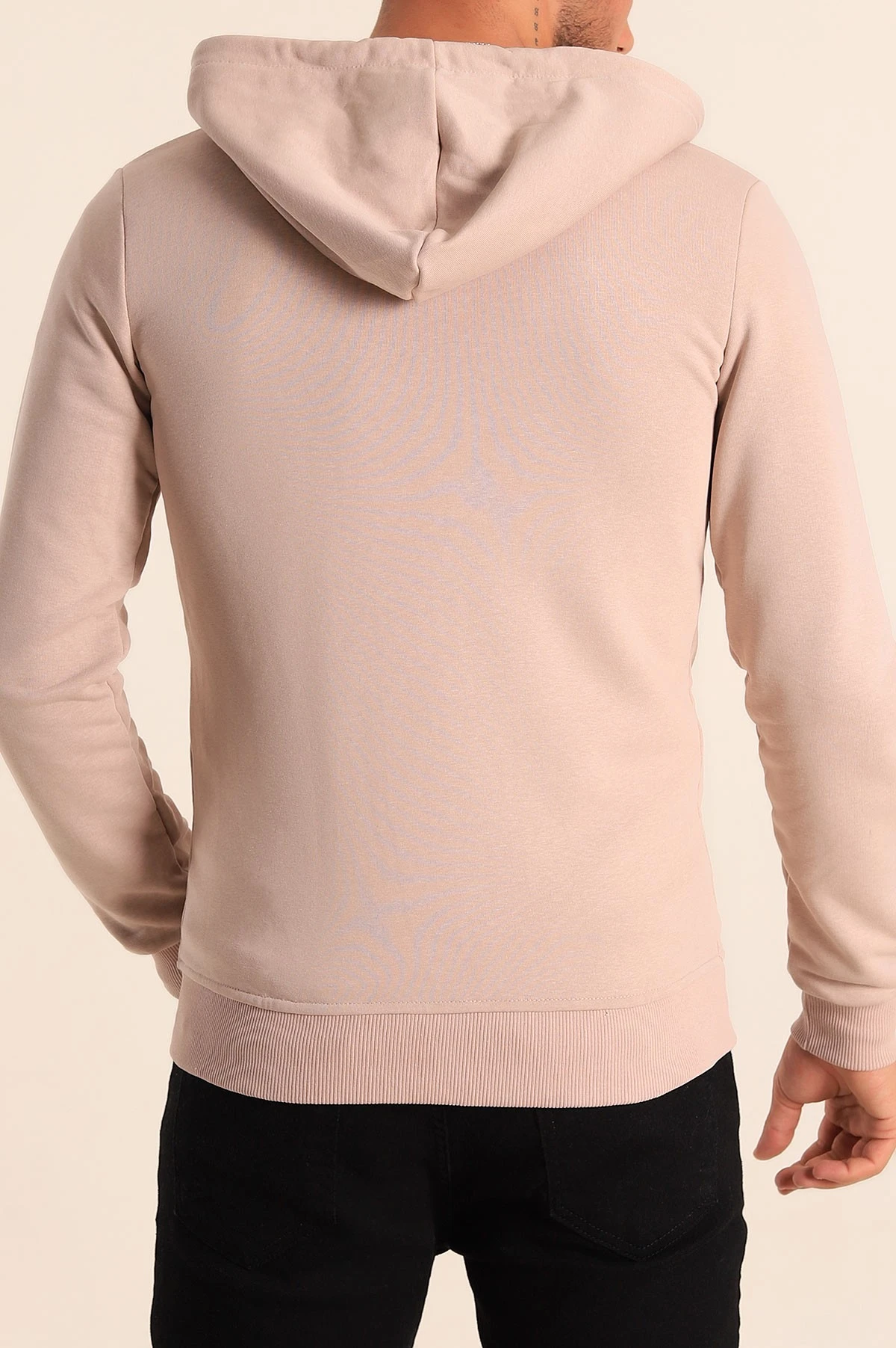 Taş Fermuarlı Kapüşonlu Erkek Sweatshirt 236555