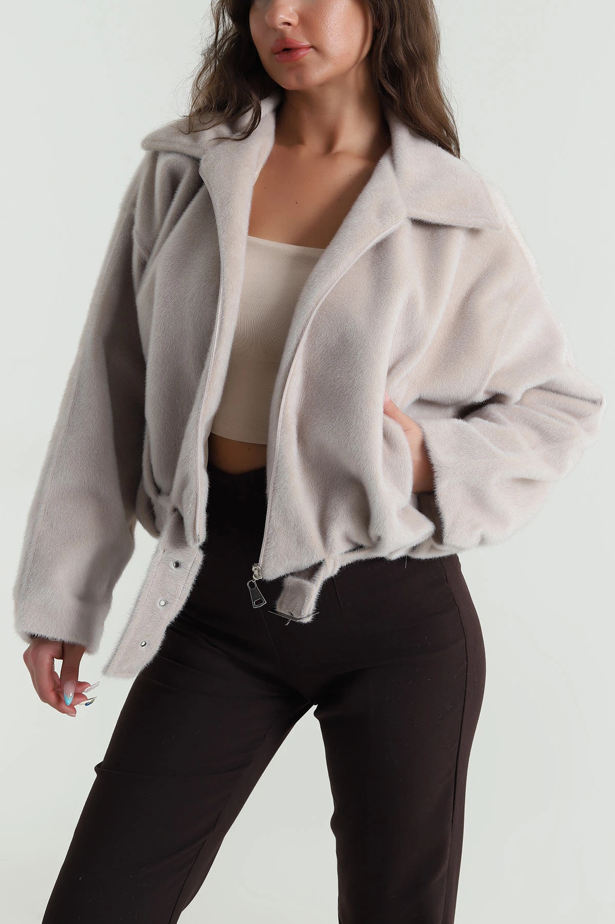Taş Fox Bomber Kadın Mont 483986