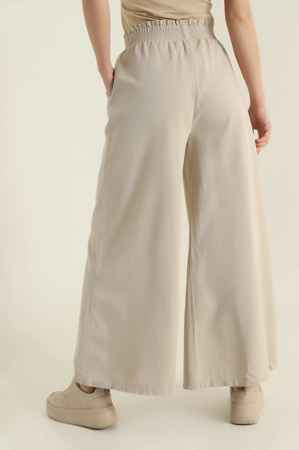 Taş Gabardin İspanyol Paça Kadın Pantolon 426642
