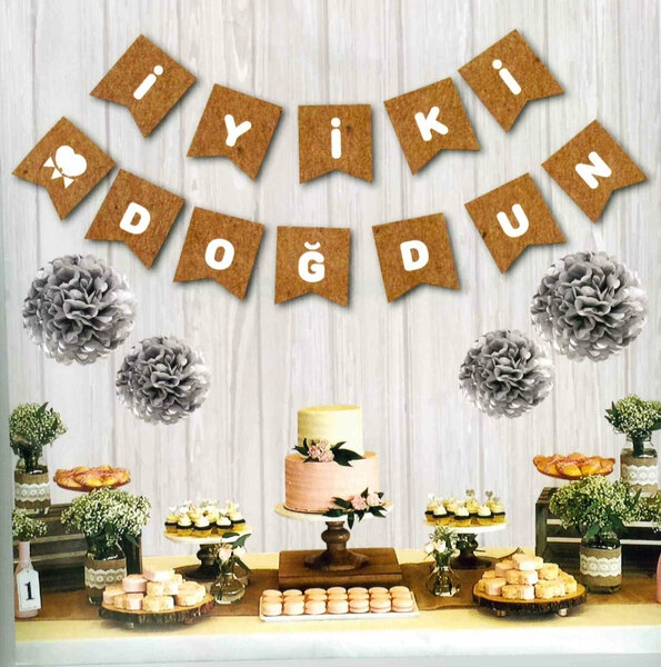 Kraft Beyaz İyi iki Doğdun Kutulu Banner 303363