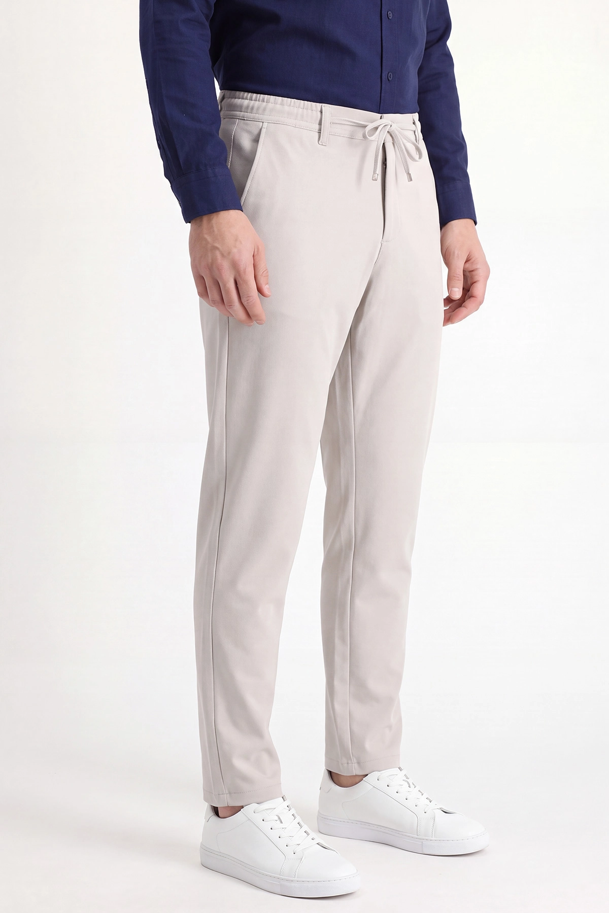 Taş İpli Fermuarlı Örme Erkek Pantolon 472234