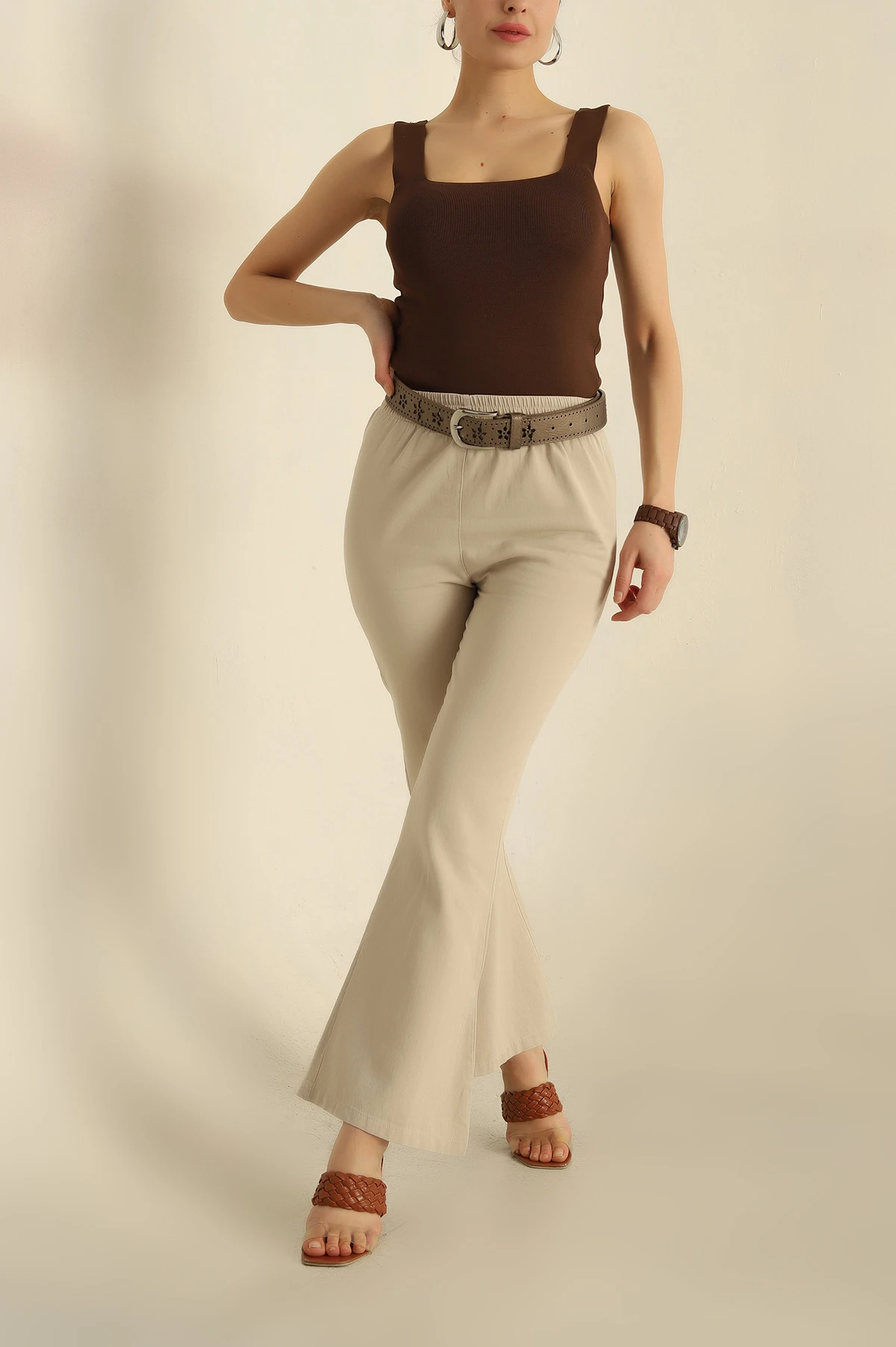 Taş İspanyol Paça Gabardin Pantolon 258560