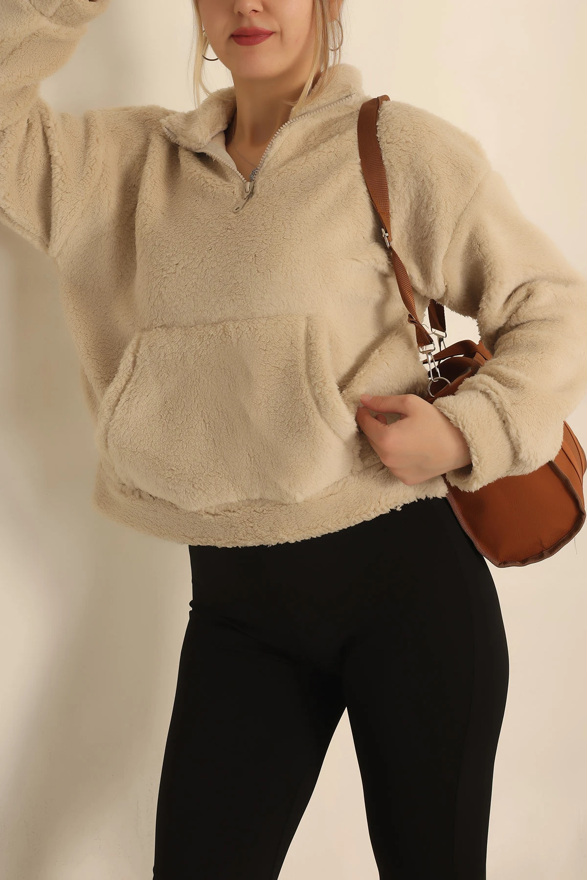 Taş Kanguru Cepli Yumoş Sweat 231698