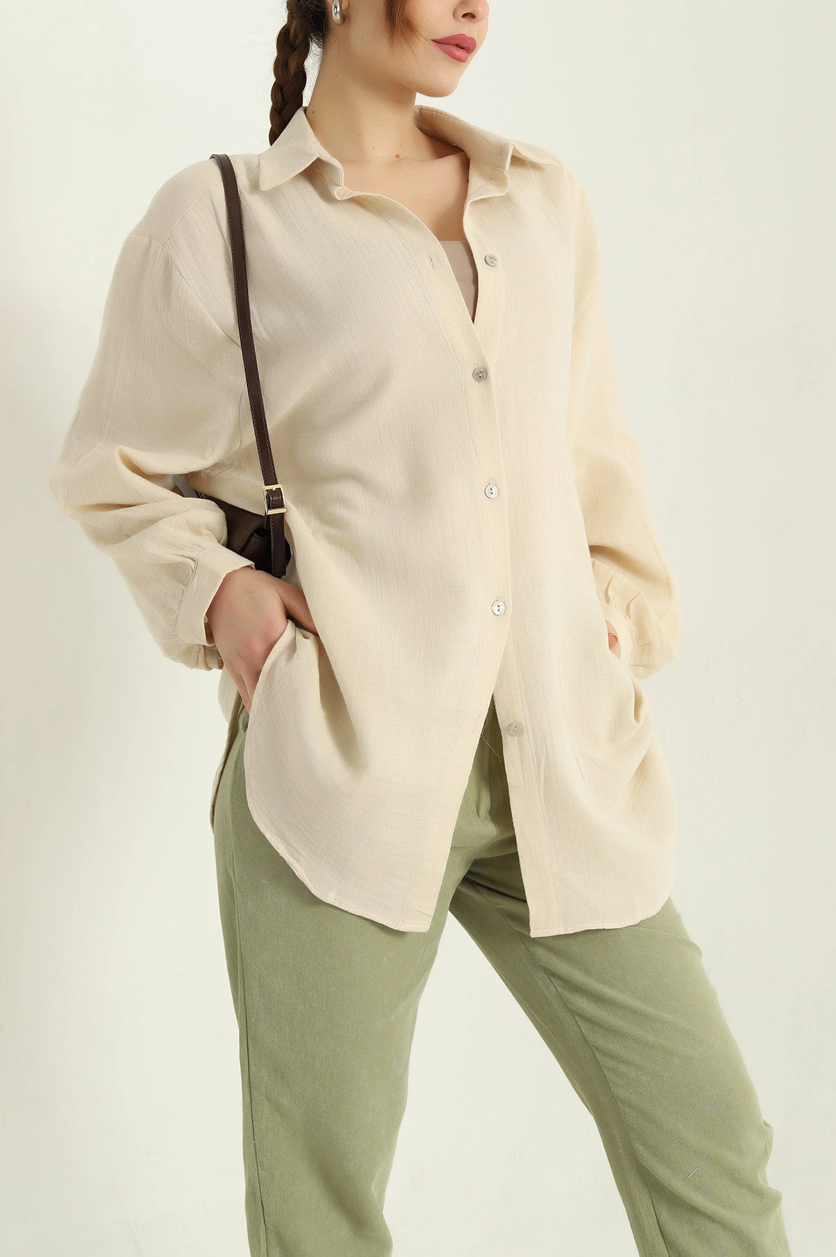 Taş Müslin Bayan Gömlek Tunik 336951