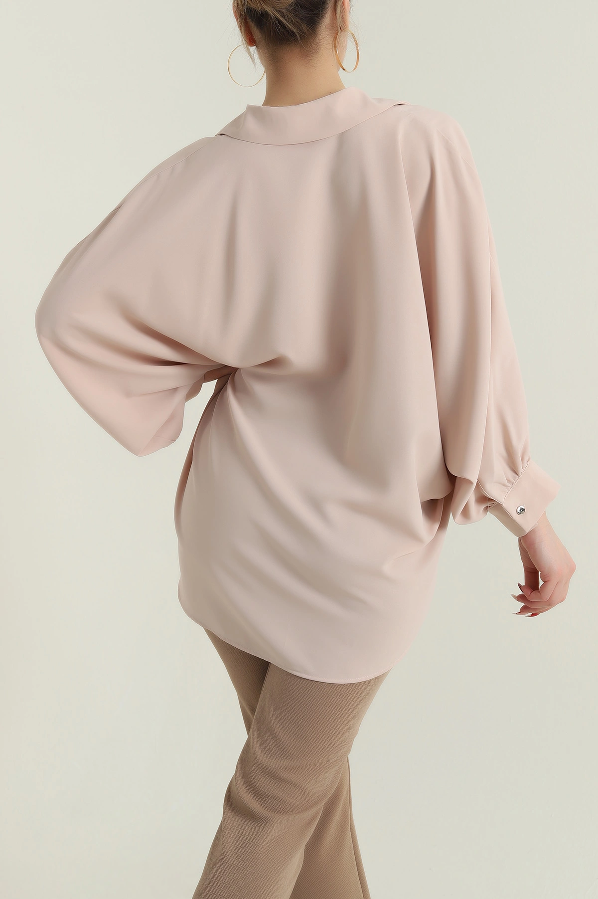 Taş Kolyeli Jesica Kadın Gömlek Tunik 428794