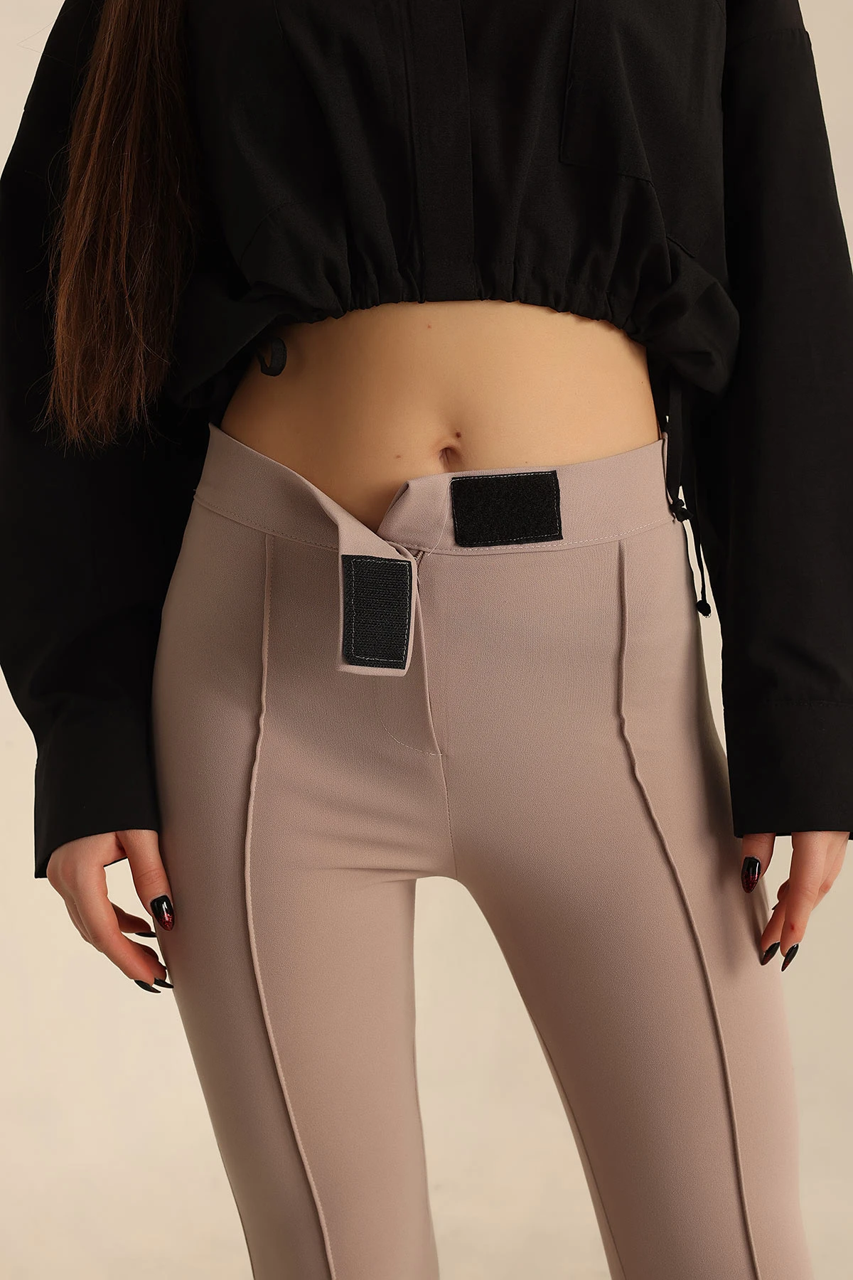 Taş Likralı Çimalı Tayt Pantolon 241813