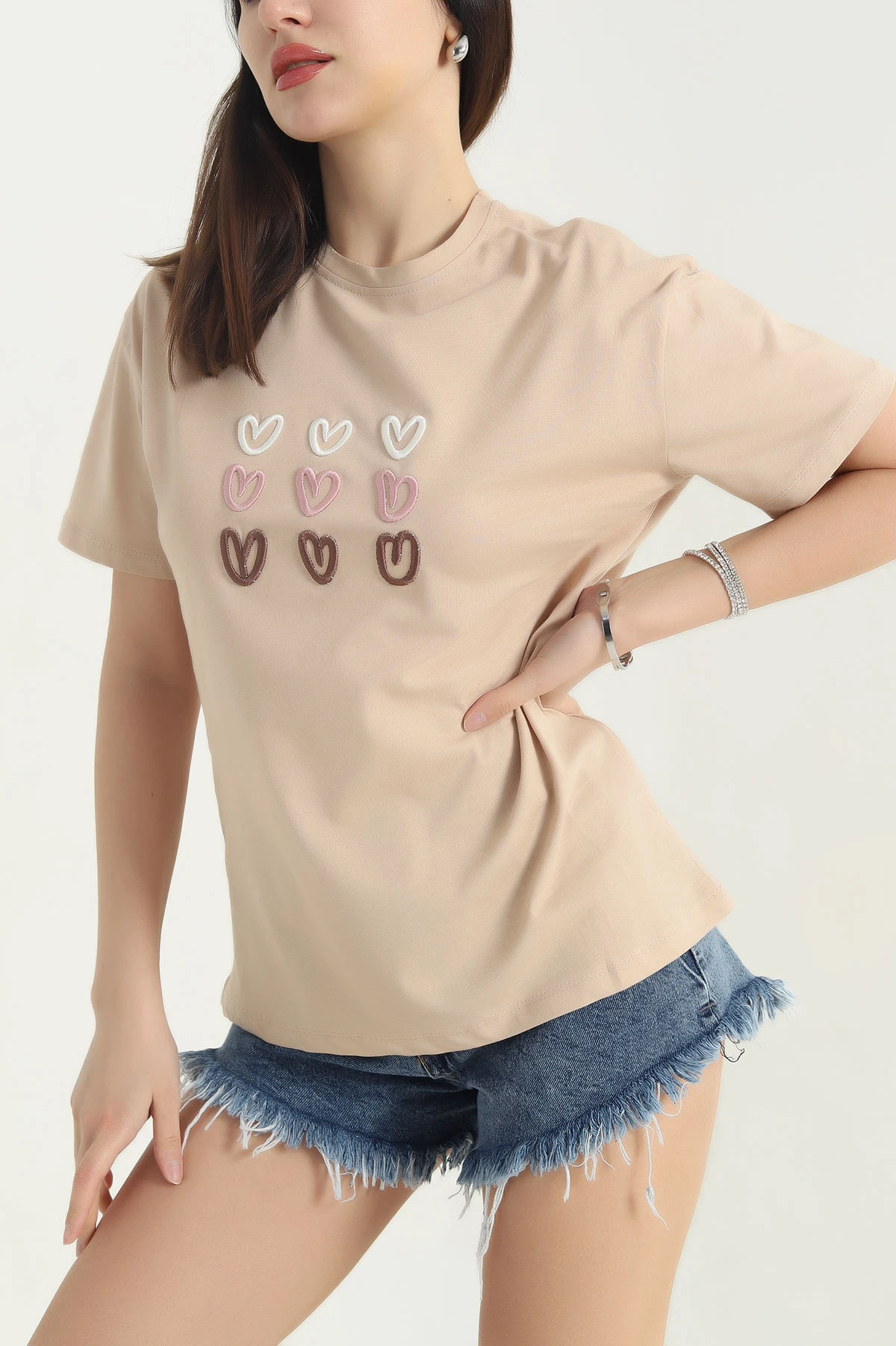 Taş Nakış Süprem Kadın Tişört 344684