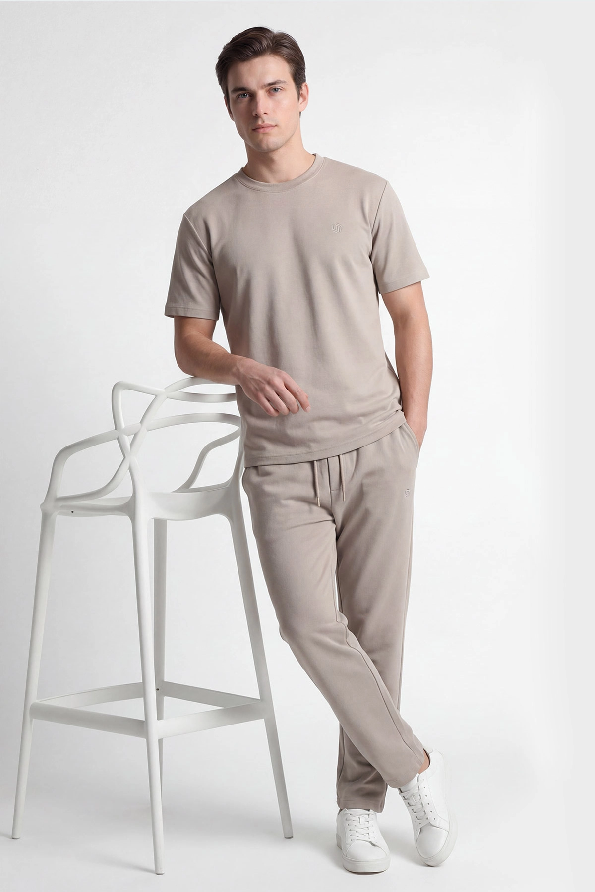Taş Oysho Kumaş Oversize Erkek İkili Takım 443313