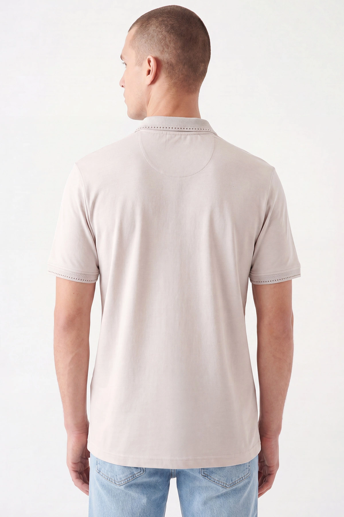 Taş Oysho Kumaş Polo Yaka Erkek Tişört 467586