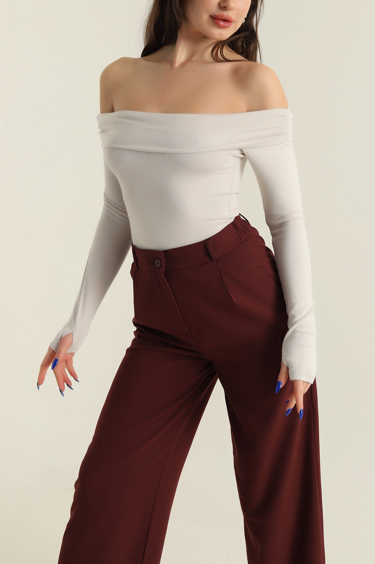 Taş Oysho Madonna Yaka Kadın Bluz 426408