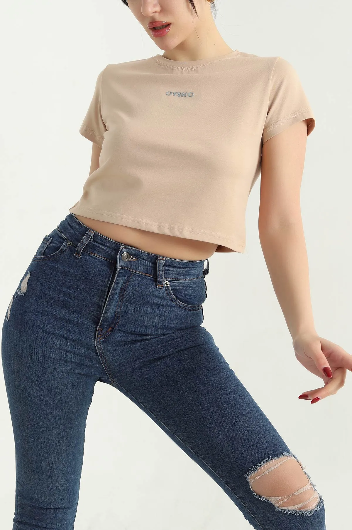 Taş Oysho Süprem Crop 340889