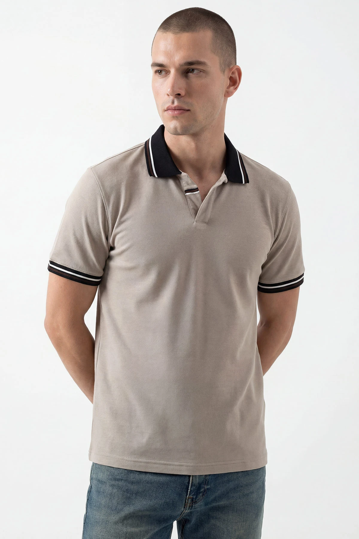 Taş Polo Yaka Erkek Tişört 435387