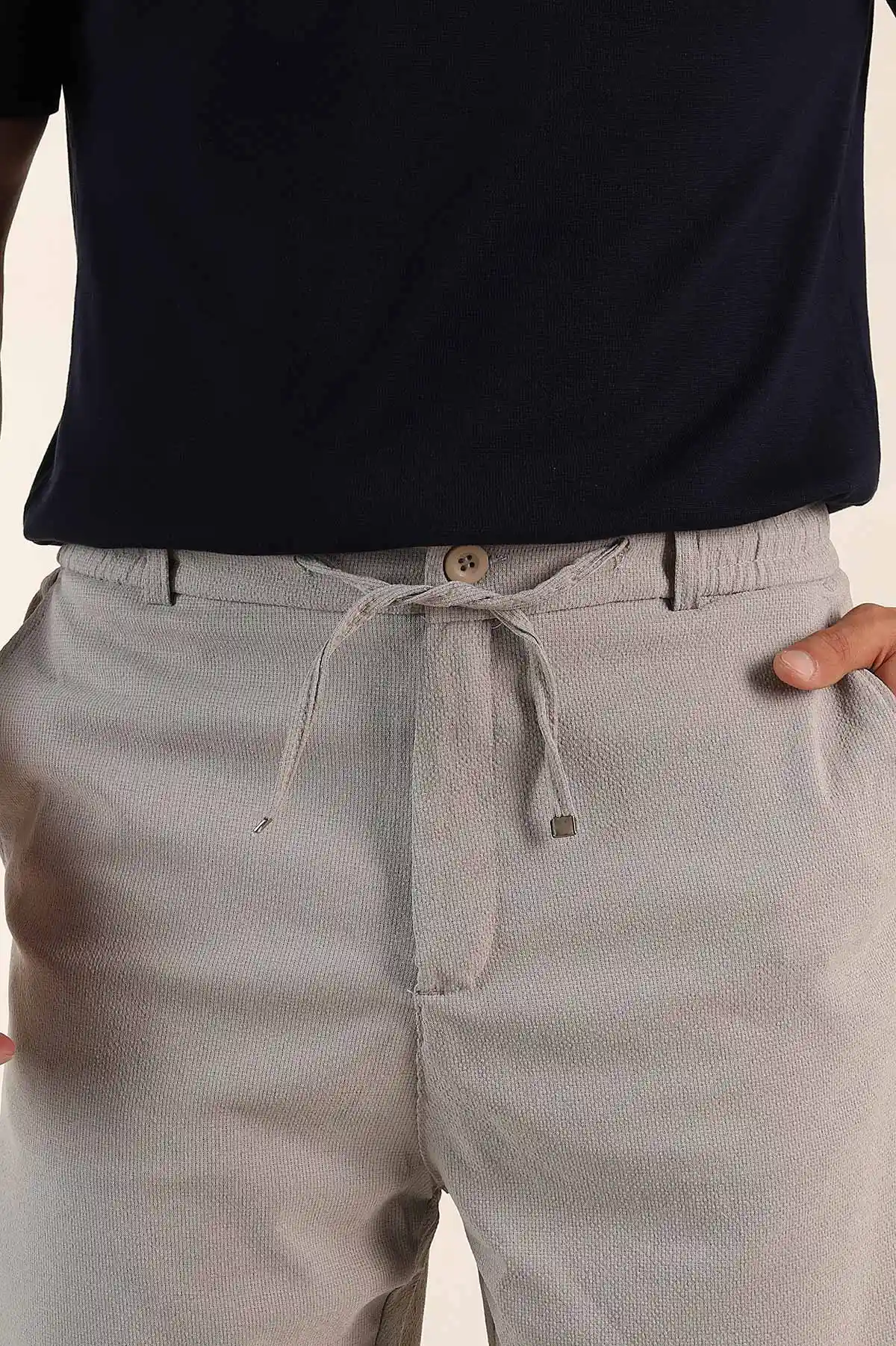 Taş Regular Fit Bel Lastikli Erkek Şort 385208