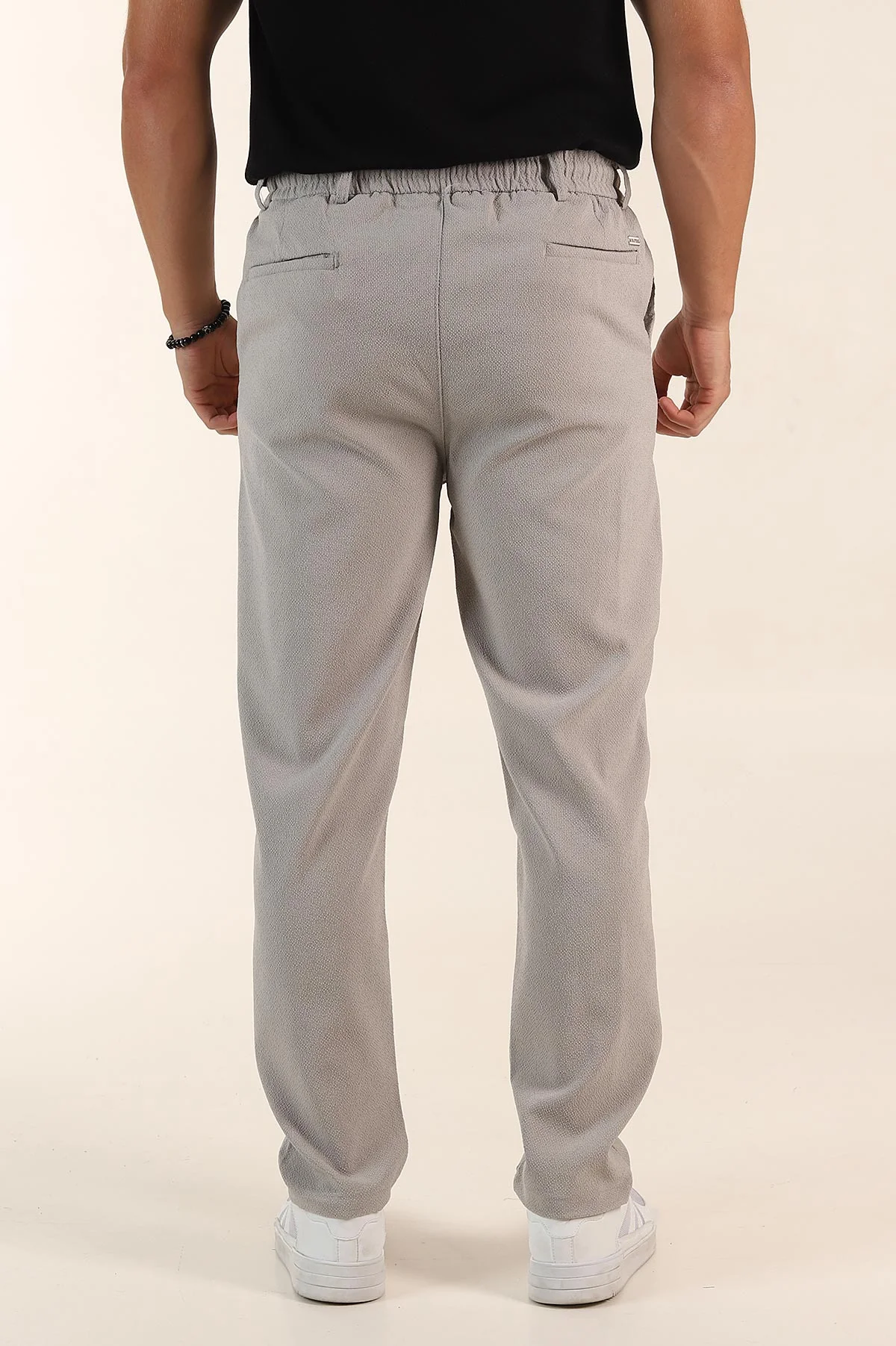 Taş Regular Fit Dokulu Bel Lastikli Erkek Pantolon 382287