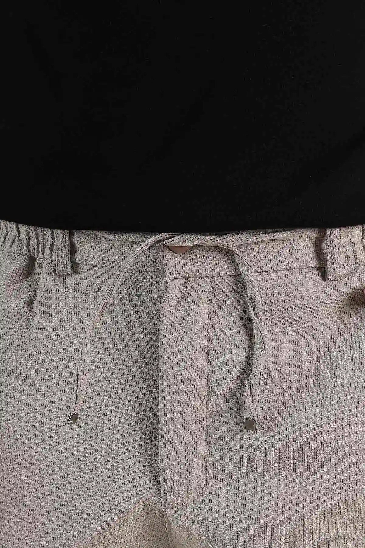 Taş Regular Fit Dokulu Bel Lastikli Erkek Pantolon 382287