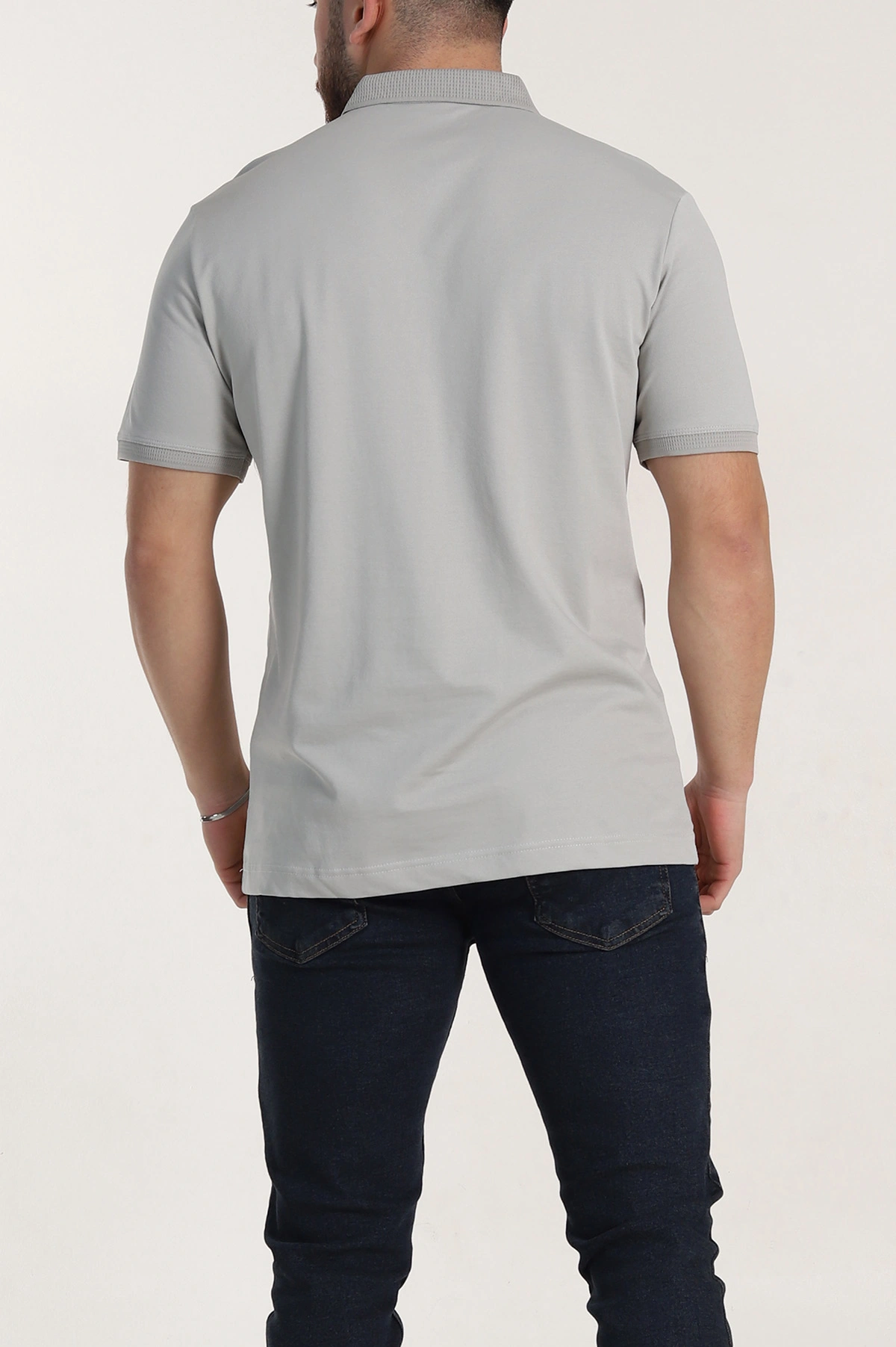 Taş Regular Fit Dokulu Polo Yaka Erkek Tişört 342500