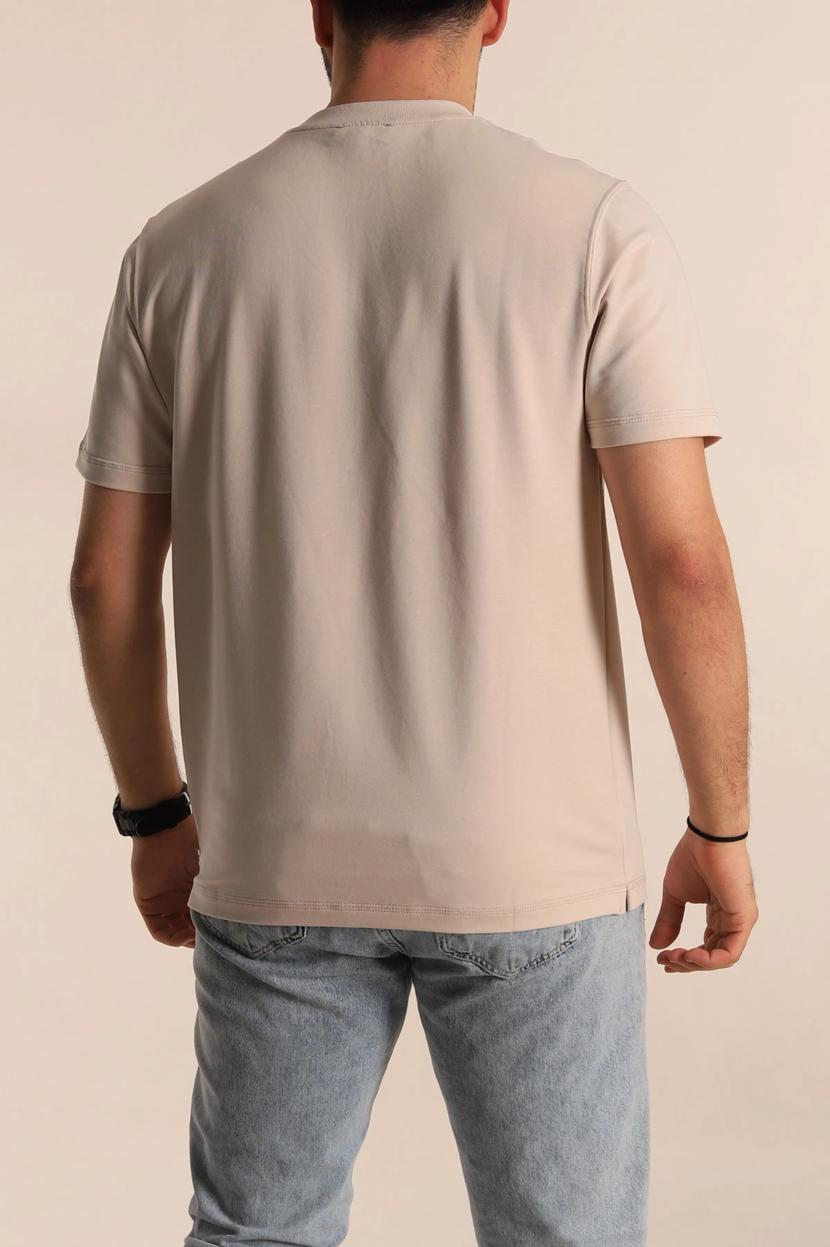 Taş Regular Fit Kabartma Yazılı Erkek Tişört 268128