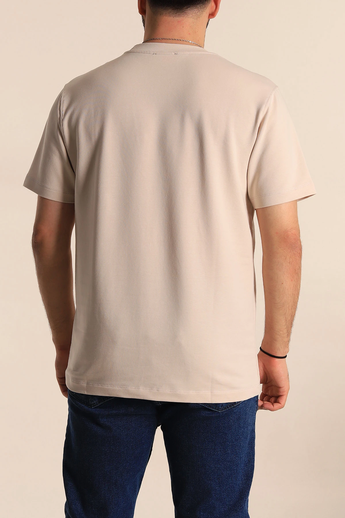Taş Regular Fit Nakış Yazı Detaylı Erkek Tişört 270632