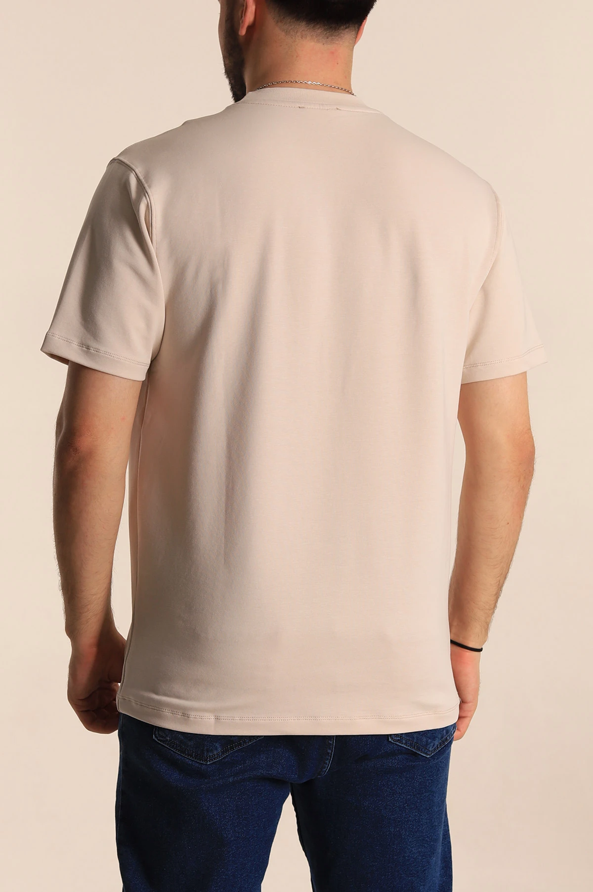 Taş Regular Fit Nakışlı Cep Detaylı Erkek Tişört 270647