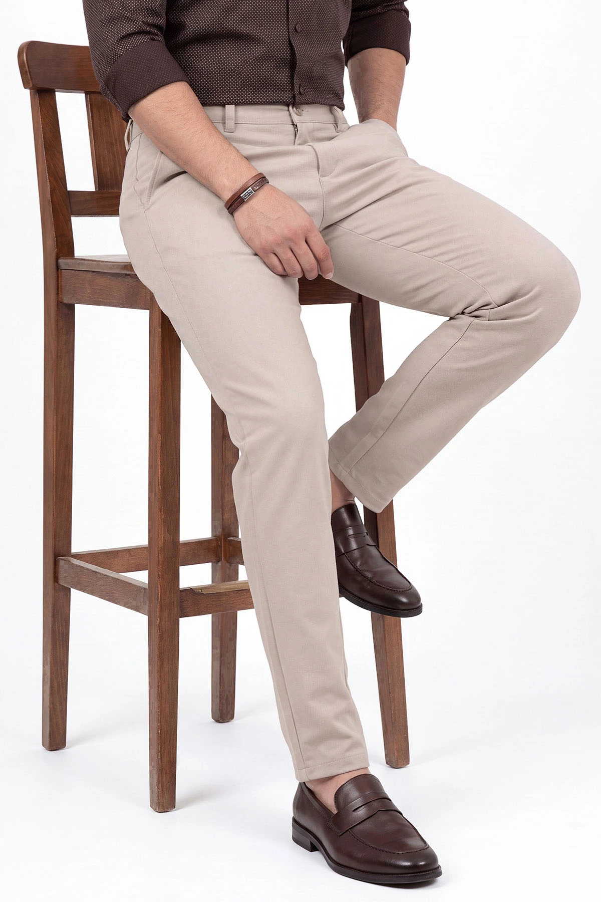 Taş Slim Fit Petek Armürlü Erkek Pantolon 472208