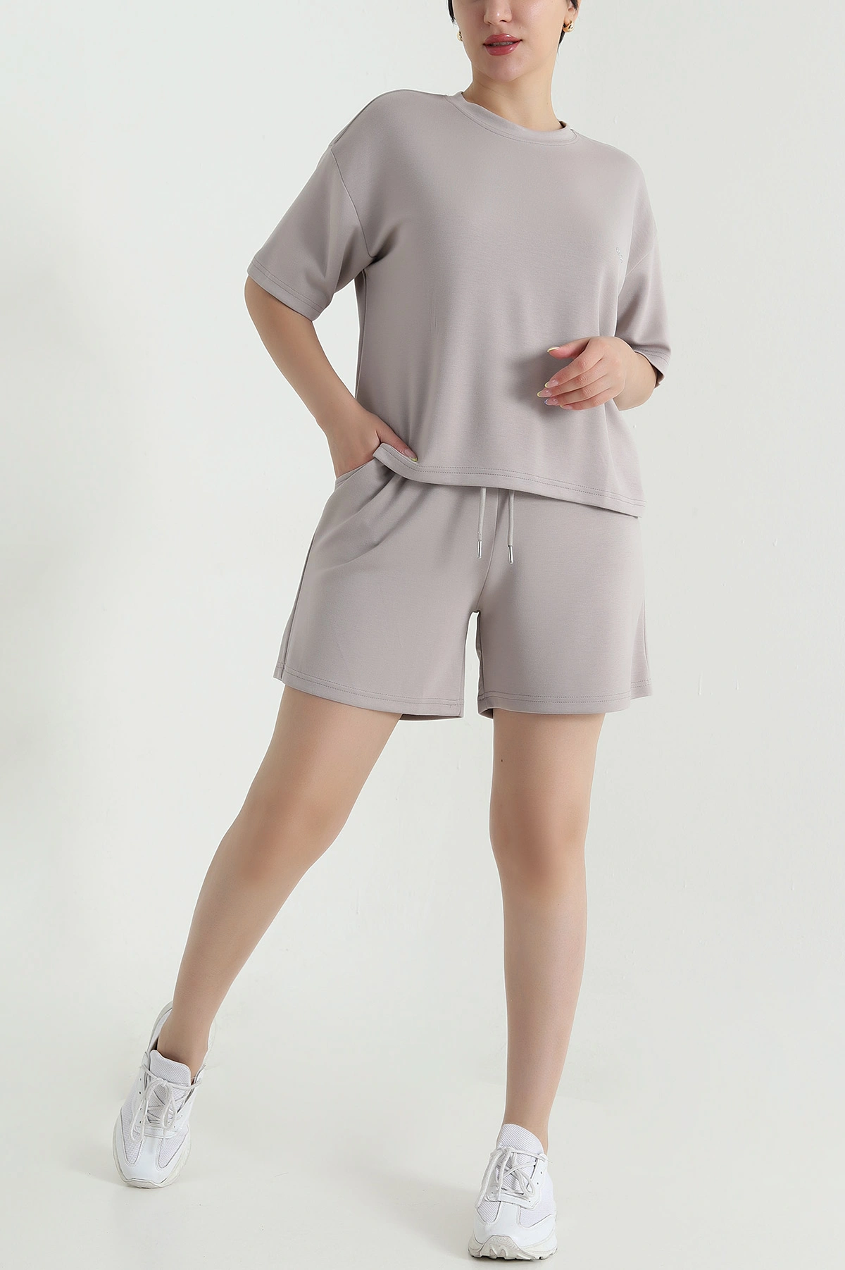 Taş Şortlu Kadın Modal İkili Takım 468832