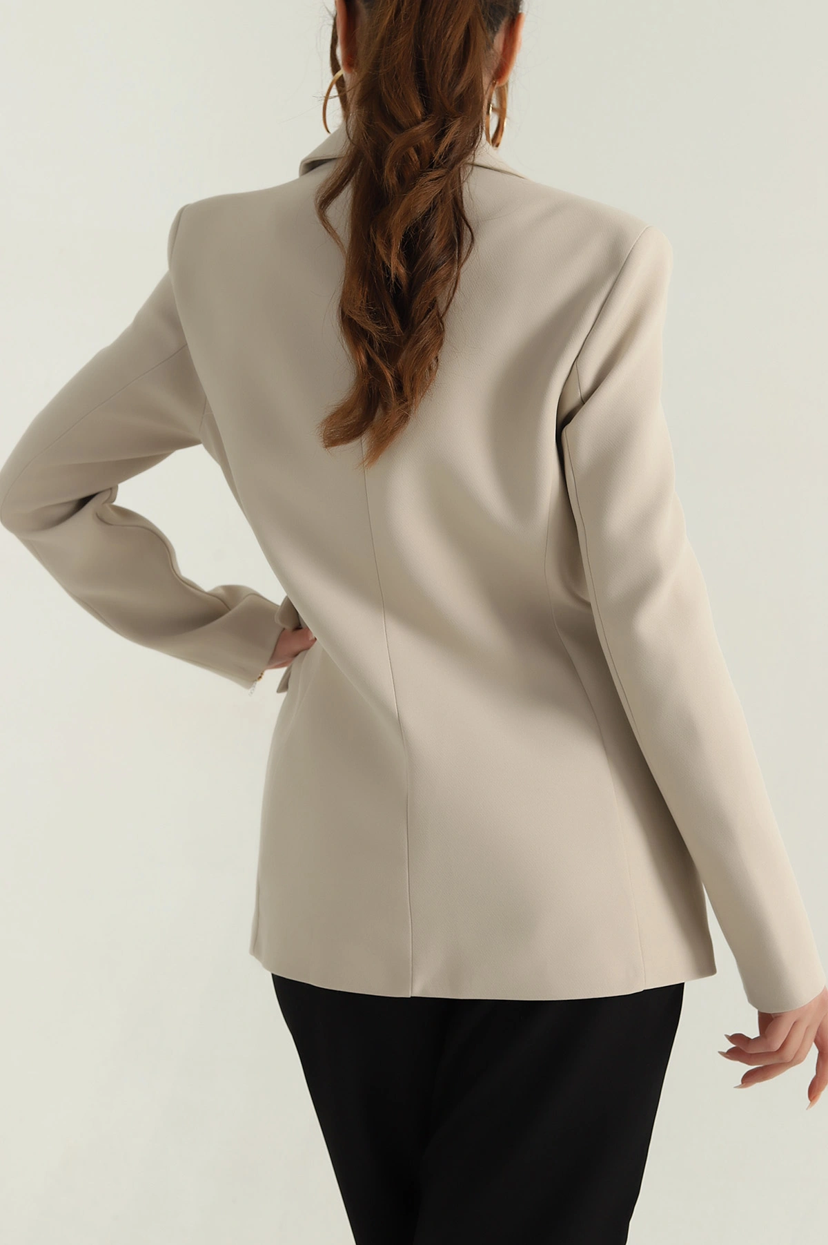 Taş Toka Detaylı Double Kadın Ceket 399346