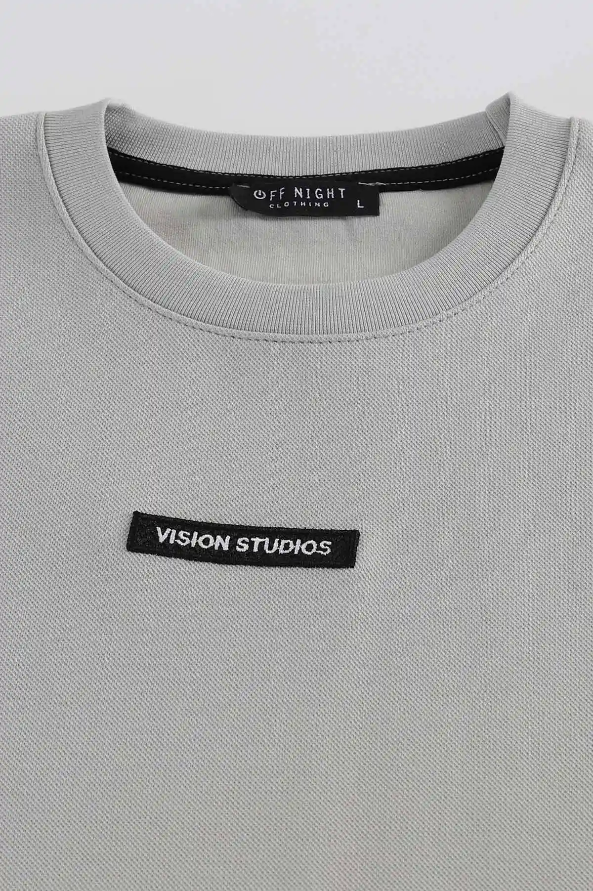 Taş Yazı Detaylı Bisiklet Yaka Erkek Sweatshirt 396912