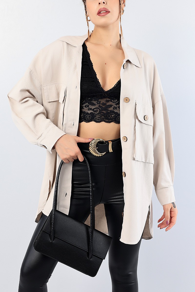 Taş Yeni Sezon Bayan Gabardin Tasarım 76051