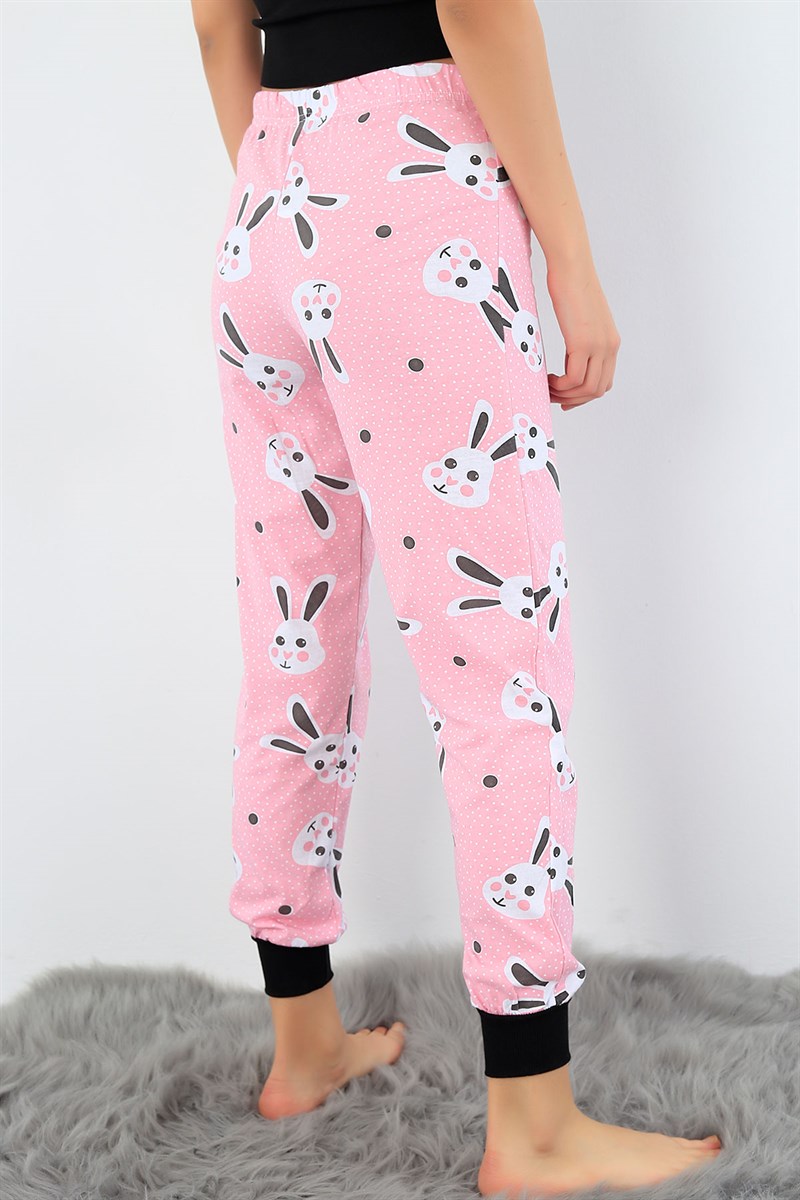 Tavşan Baskılı Yazlık Bayan Pijama Altı 32500