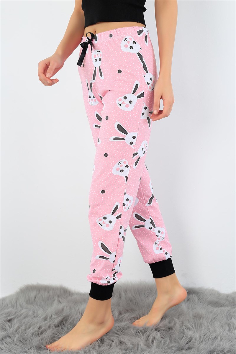 Tavşan Baskılı Yazlık Bayan Pijama Altı 32500