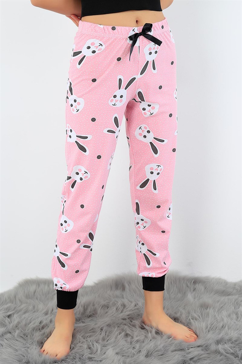 Tavşan Baskılı Yazlık Bayan Pijama Altı 32500