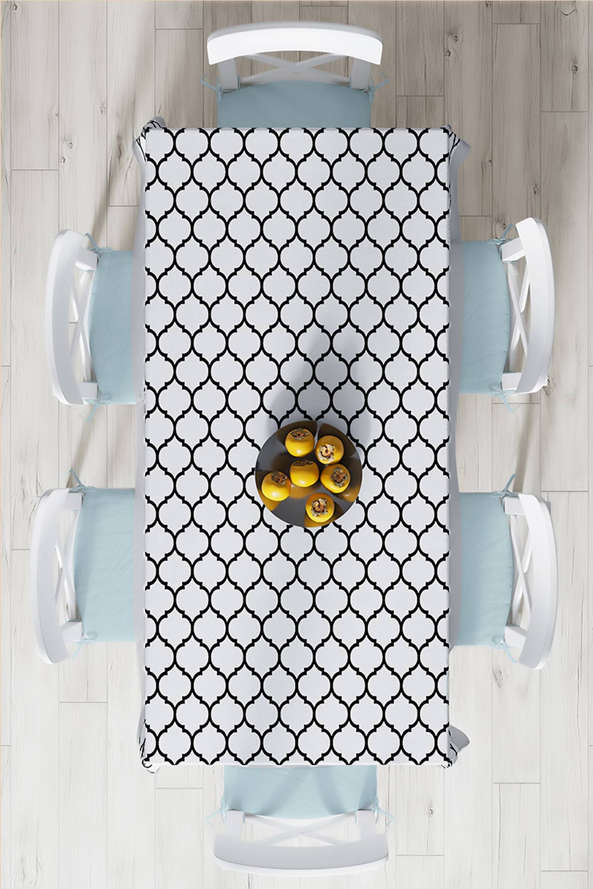 140x220 Dijital Baskılı Mordern Masa Örtüsü 219011