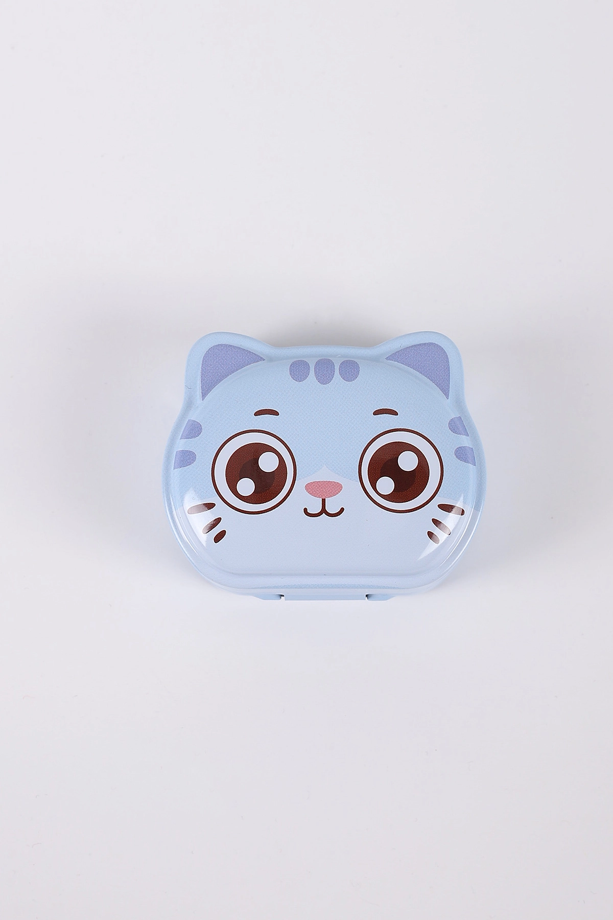 Tenora Kedi Figürlü Çift Bıçaklı Kapaklı Hazneli Metal Kalemtraş 425962