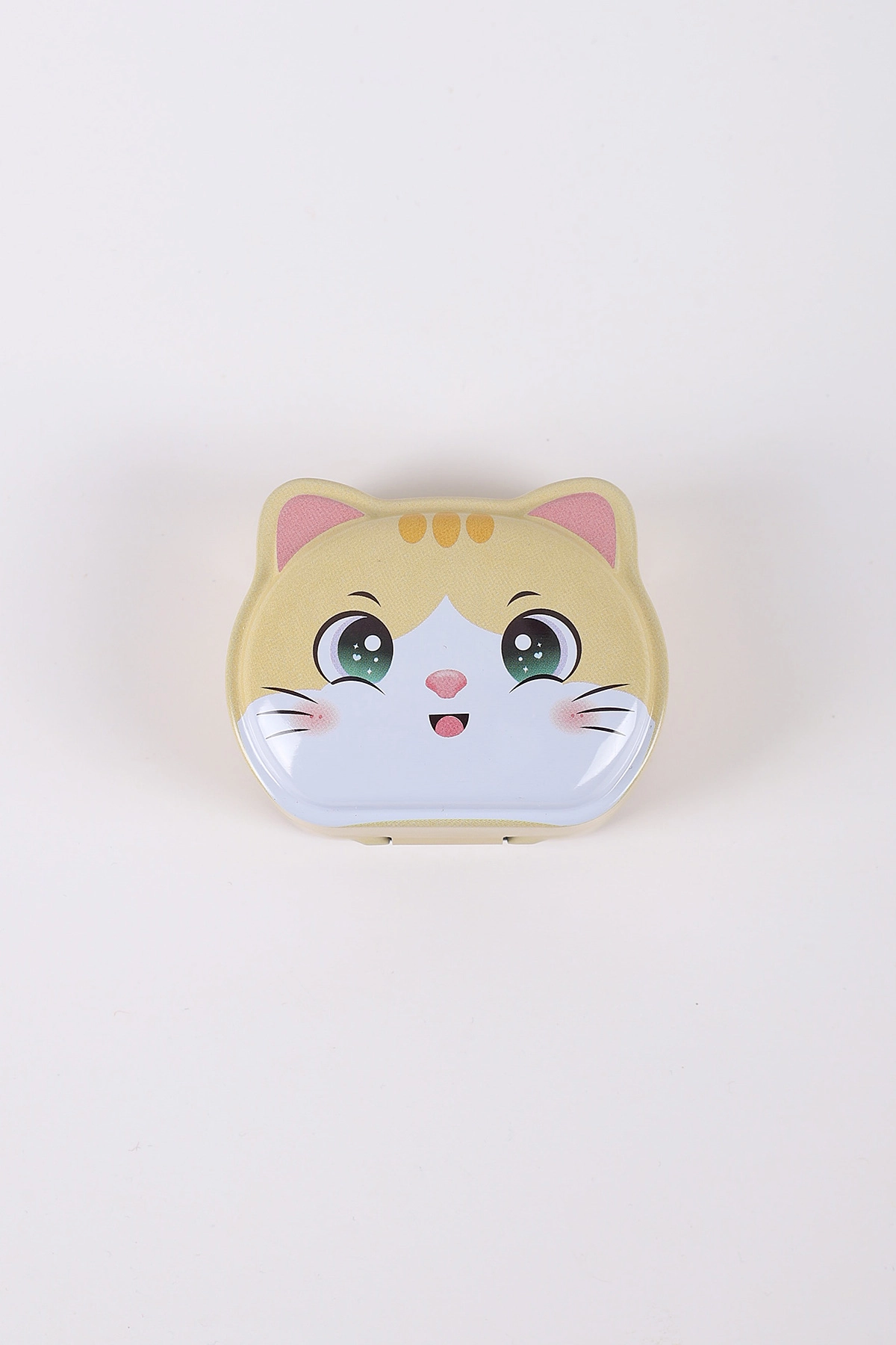 Tenora Kedi Figürlü Çift Bıçaklı Kapaklı Hazneli Metal Kalemtraş 425964
