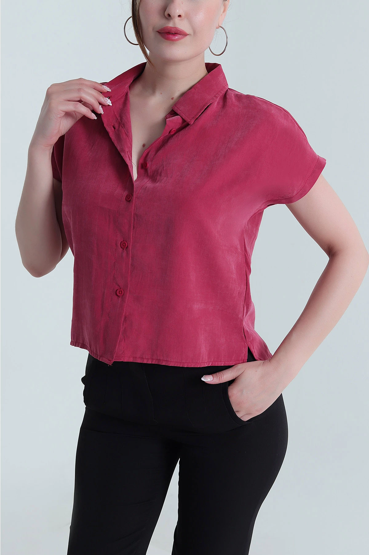 Tensel Modal Kadın Gömlek 475179