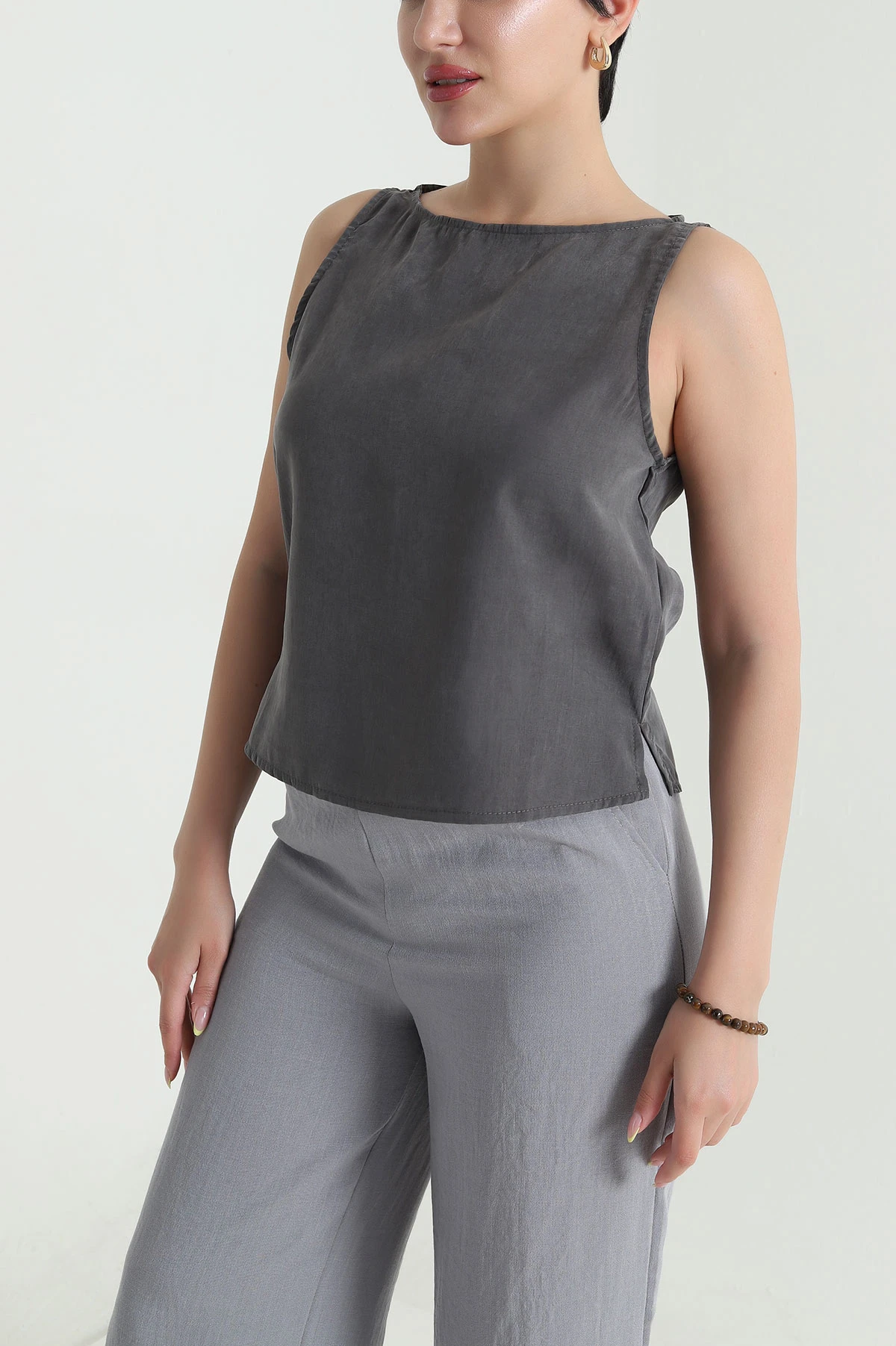 Tensel Modal Kolsuz Kadın Bluz 467141