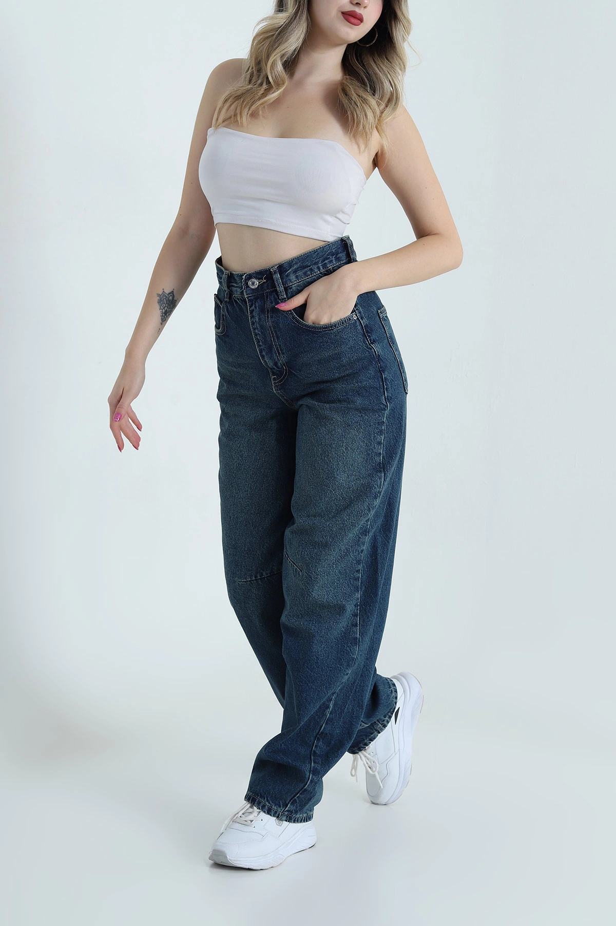 Tint Baggy Kadın Kot Pantolon 483921