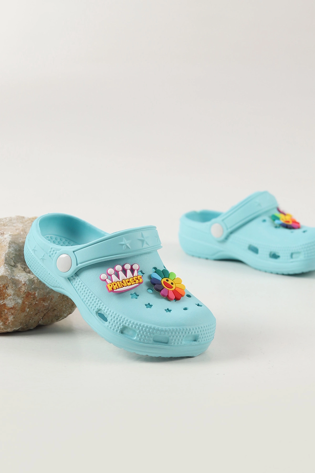 Turkuaz Figürlü Kız Çocuk Sandalet 462484