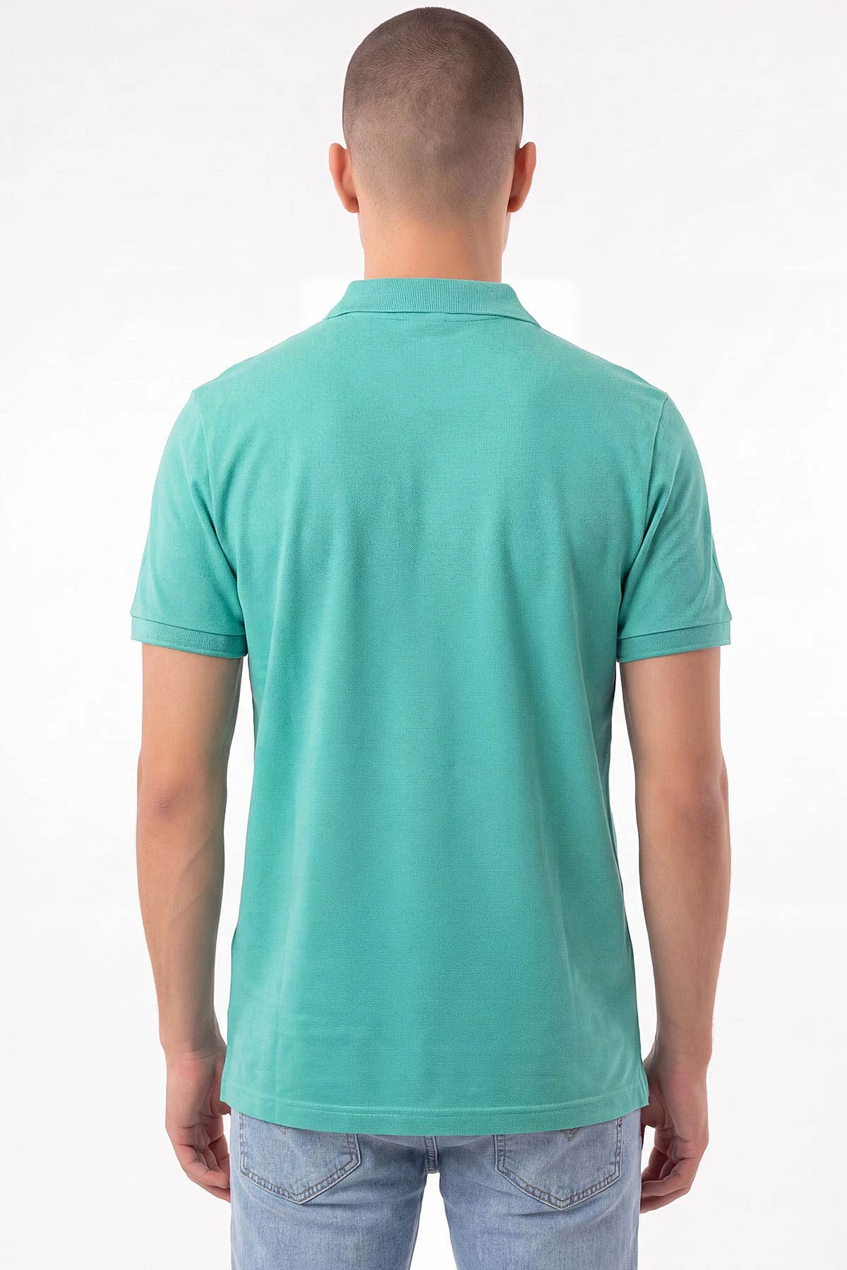 Turkuaz Polo Yaka Erkek Tişört 470313