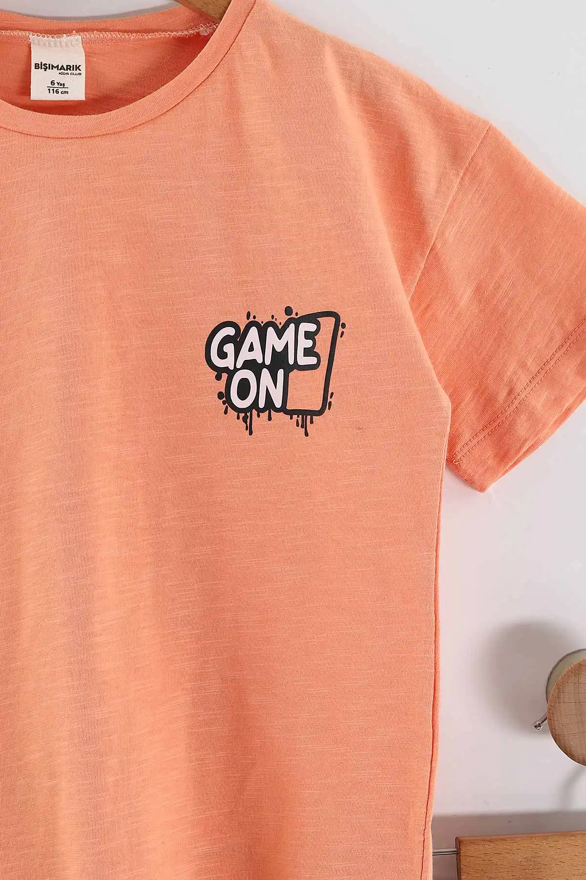 Turuncu (1-9 Yaş)Game On Ön Arka Baskılı Şortlu Erkek Çocuk Takım 458857