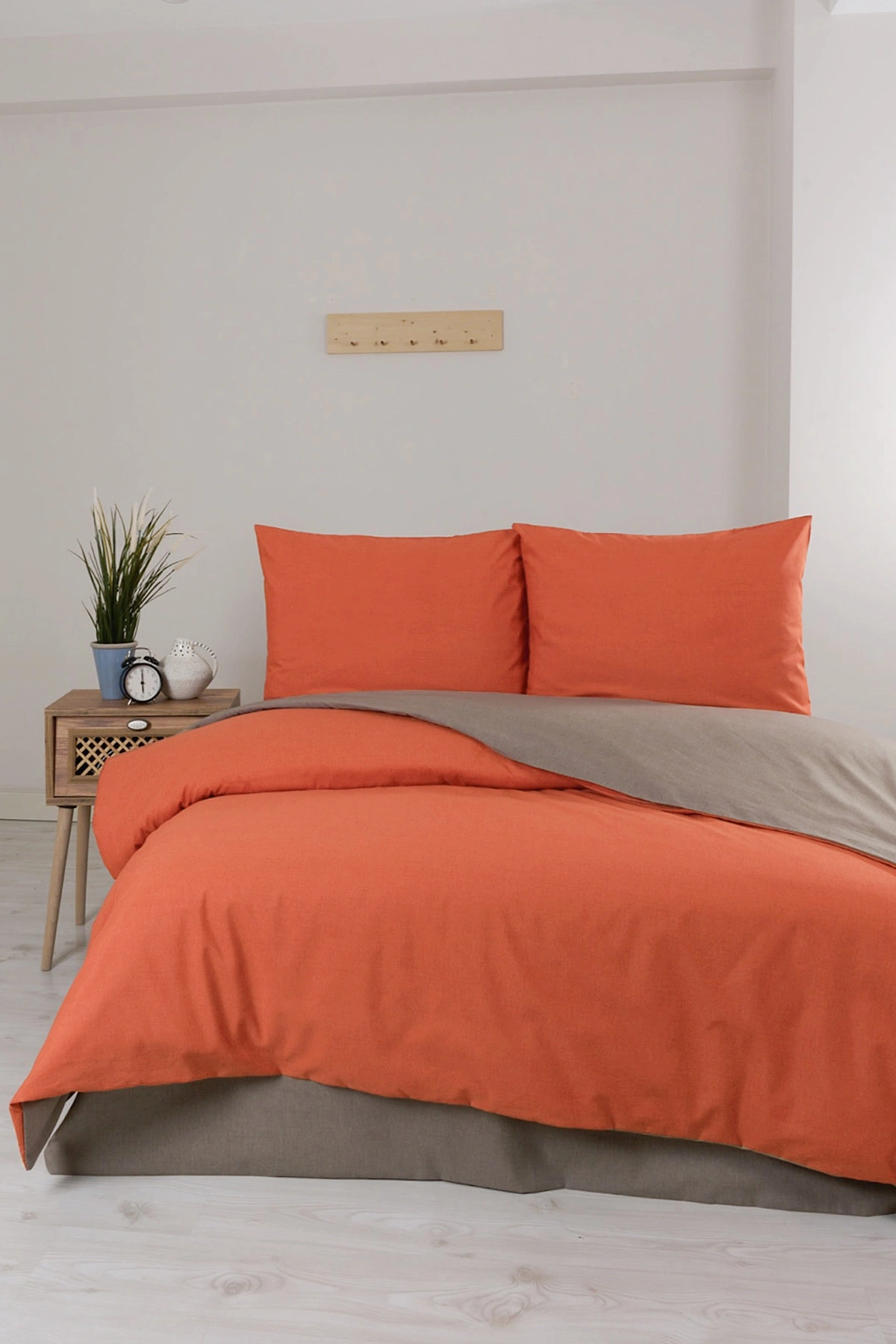Turuncu 200x220 Cm Bella Home Battal Boy New Box Nevresim Takımı 446750
