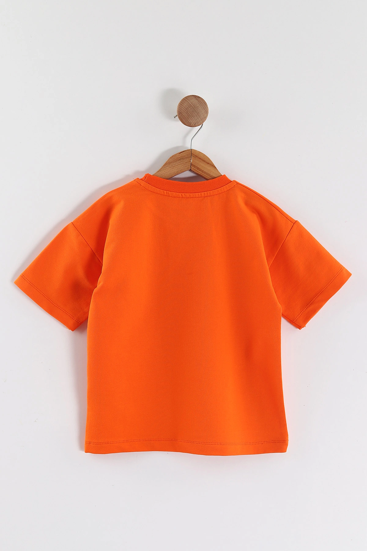 Turuncu (3-10 Yaş) Summer  Baskılı Oversize Erkek Çocuk Tişört 469022